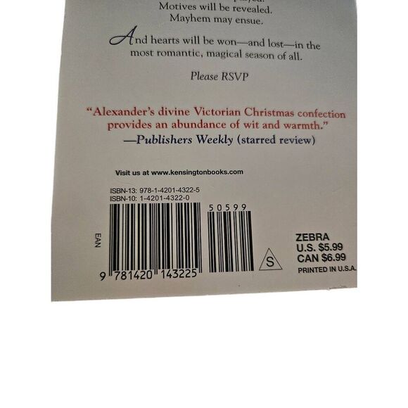 What happens at Christmas by Victoria Alexander zebra historical romance books i - Picture 4 of 5